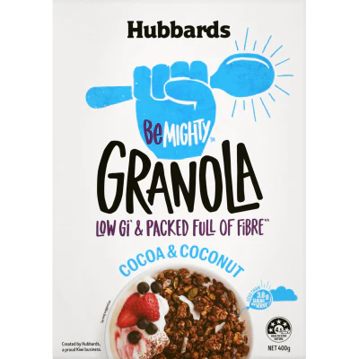 Hubbards Be Mighty Cocoa & Coconut Granola 400g