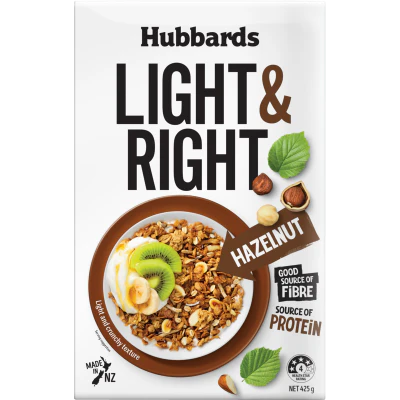 Hubbards Light & Right Hazelnut Cereal 425g