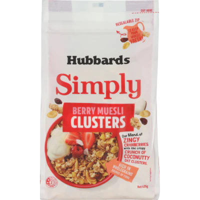 Hubbards Simply Berry Muesli Clusters 425g