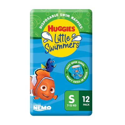 Huggies Little Swimmers Swim Nappies Small 7-12kg 12pk