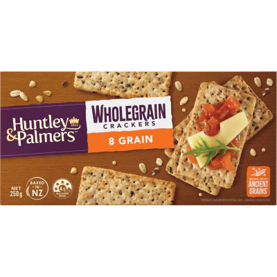 Huntley & Palmers 8 Grain Wholegrain Crackers 250g