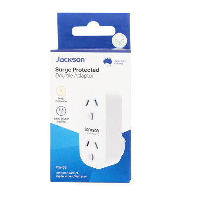 Jackson Surge Protected Double Adapter 1pk