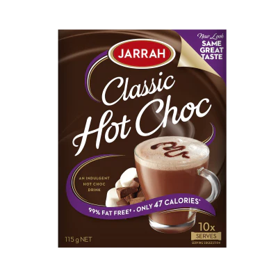 Jarrah Classic Hot Choc Sachets 10 x 11.5g