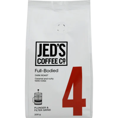 Jed's Coffee Co. 4 Very Strong Plunger Coffee 200g