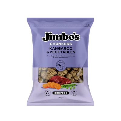 Jimbo's Chunkers Kangaroo & Vegetables Dog Food 700g