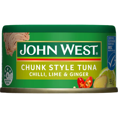 John West Chunk Style Tuna Chilli Lime & Ginger 95g