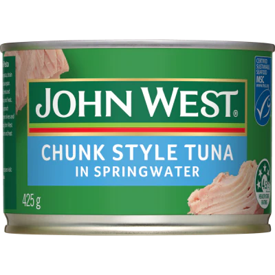 John West Chunk Style Tuna In Springwater 425g