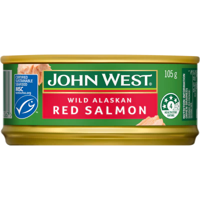 John West Wild Alaskan Red Salmon 105g