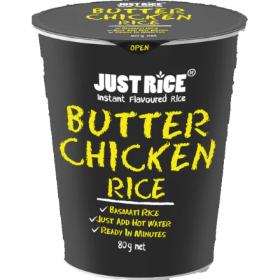 Just Rice Butter Chicken Instant Flavoured Rice 80g