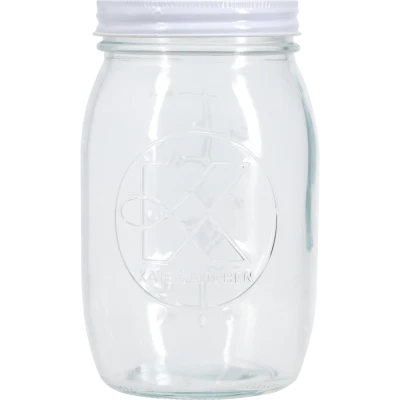 Kate's Kitchen Embossed Preserving Jar 1L 1pk