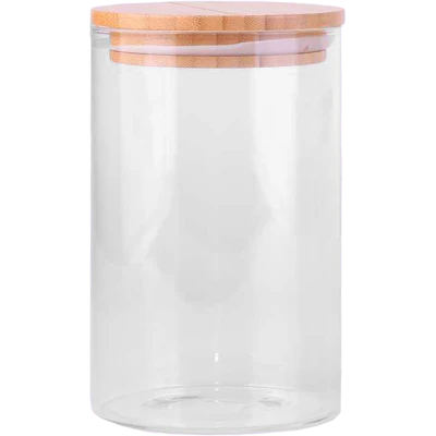 Kate's Kitchen Glass Jar With Bamboo Lid 1l 1pk