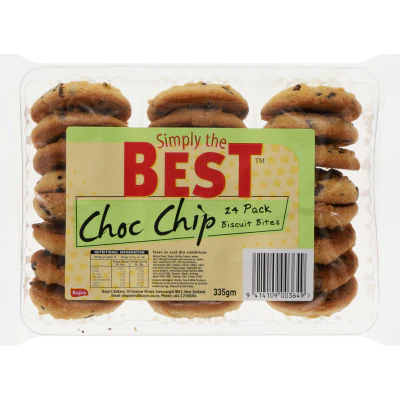 Kaye's Bakery Choc Chip Biscuit Bites 24 x 14g