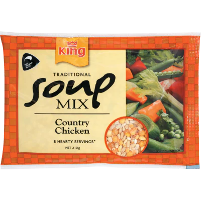 King Country Chicken Traditional Soup Mix 210g