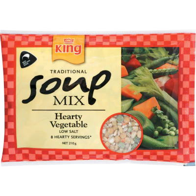 King Hearty Vegetable Traditional Soup Mix 210g