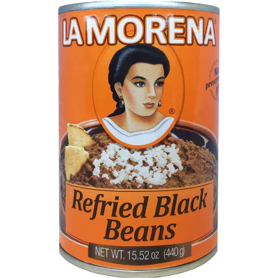 La Morena Black Beans Refried 440g
