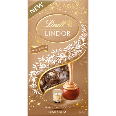 Lindt Lindor Irish Cream Pouch Bag 123g