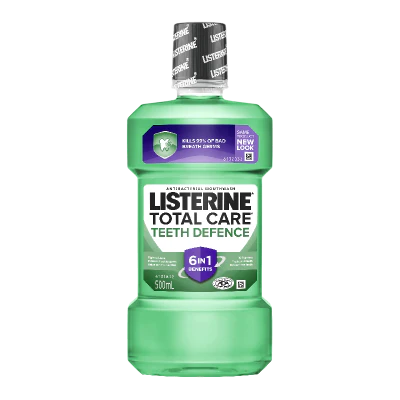 Listerine Total Care Teeth Defence Antibacterial Mouthwash 500ml