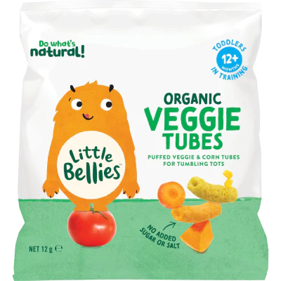 Little Bellies Organic Veggie Tubes 12+ Months 12g