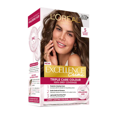 L'Oreal Paris Excellence Creme 5 Brown Hair Colour 1pk