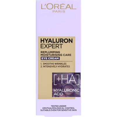 L'Oreal Paris Hyaluron Expert Replumping Moisturising Care Eye Cream 15ml