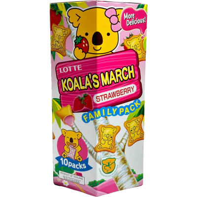 Lotte Koala's March Strawberry Cookies Family Pack 195g
