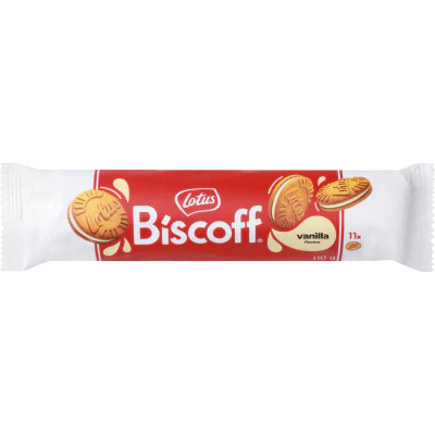Lotus Vanilla Flavour Sandwich Biscuits 110g
