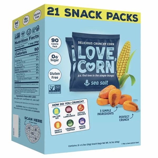 Love Corn Sea Salt 21 x 20g