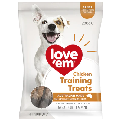 Love'em Chicken Training Pet Treats 200g