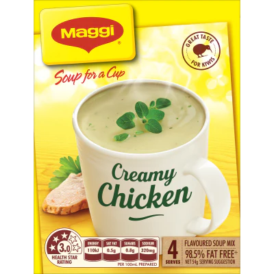 Maggi Soup For A Cup Creamy Chicken 4pk