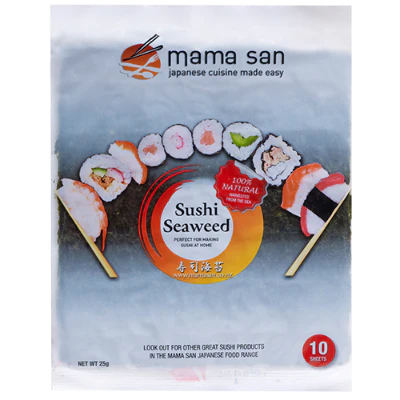 Mama San Sushi Seaweed 10 Sheets 21g