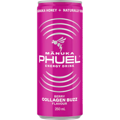 Manuka Phuel Berry Collagen Buzz Energy Drink 250ml
