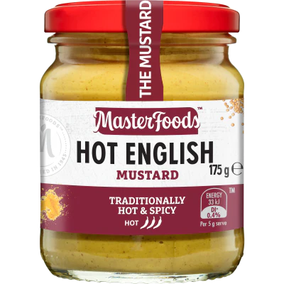 Masterfoods Hot English Mustard 175g
