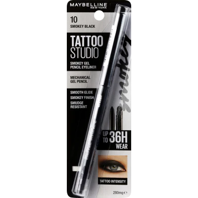 Maybelline New York Tattoo Studio Smokey Kajal Liner Black 28g