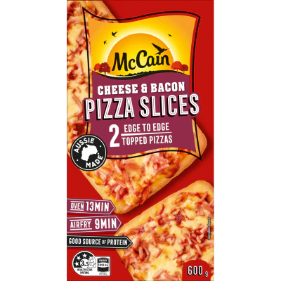 McCain Cheese & Bacon Pizza Slices 600g