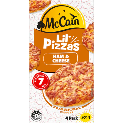 McCain Ham & Cheese Lil' Pizzas 400g