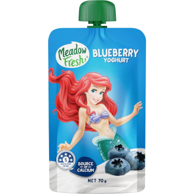 Meadow Fresh Blueberry Yoghurt Pouch 70g