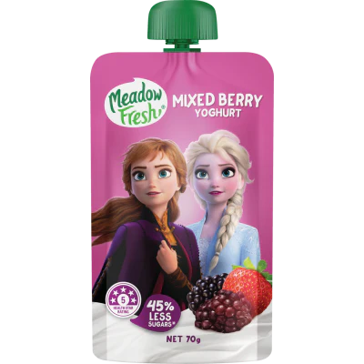 Meadow Fresh Mixed Berry Yoghurt Pouch 70g