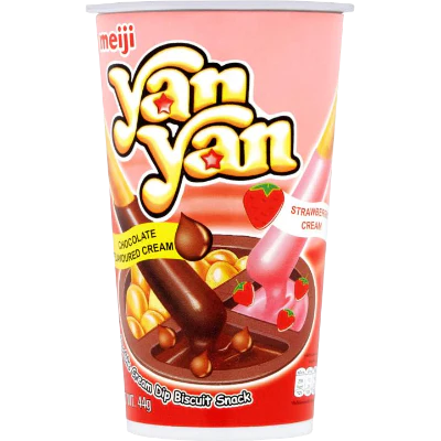Meiji Yan Yan Biscuits Chocostrawberry 44g