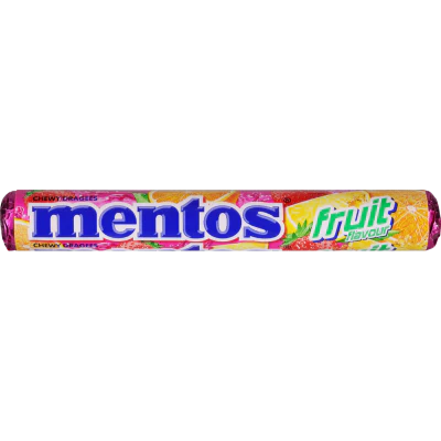 Mentos Fruit Flavour Roll 37.5g