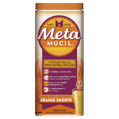 Metamucil Orange Smooth Daily Fibre Supplement 425g