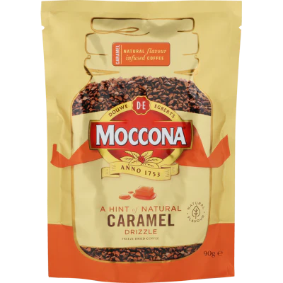 Moccona Caramel Instant Coffee Refill 90g