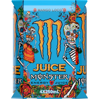 Monster Mango Loco Energy Drink 4 x 250ml