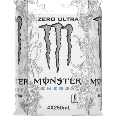 Monster Zero Ultra Energy Drink 4 x 250ml