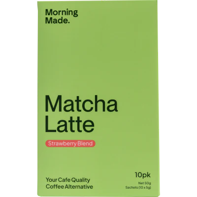 Morning Made Strawberry Blend Matcha Latte Sachet 10 x 5g