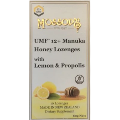 Mossop's UMF 12+ Manuka Honey Lozenges with Lemon & Propolis g