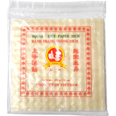 Mr. Number One Square 22cm Rice Paper 375g