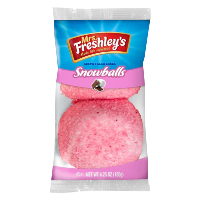 Mrs Freshley's Pink Snowballs 120g