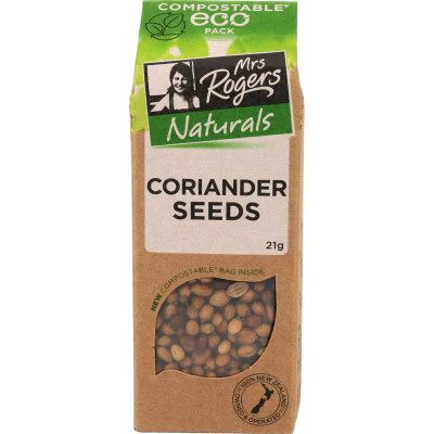 Mrs Rogers Naturals Eco Coriander Seeds 21g