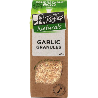 Mrs Rogers Naturals Eco Garlic Granules 40g