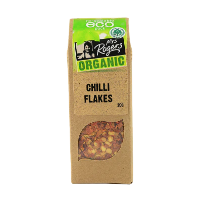 Mrs Rogers Organic Chilli Flakes 20g